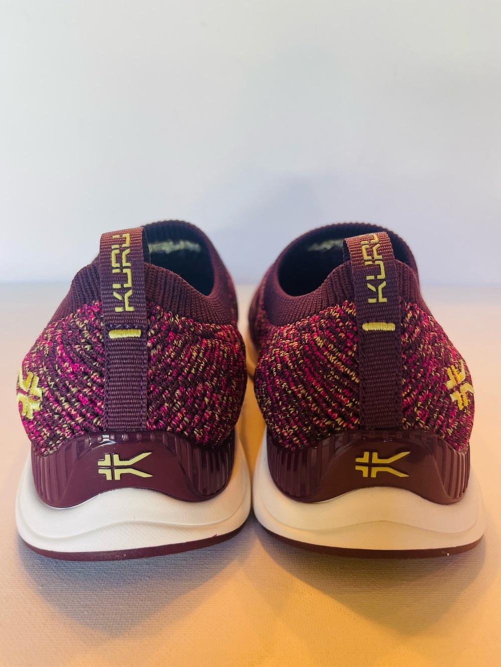 KURU STRIDE NOVA KNIT KURUCLOUD FOAM SLIP ON WOMENS SIZE 7.5 PURPLE CONFETTI - Picture 15 of 17